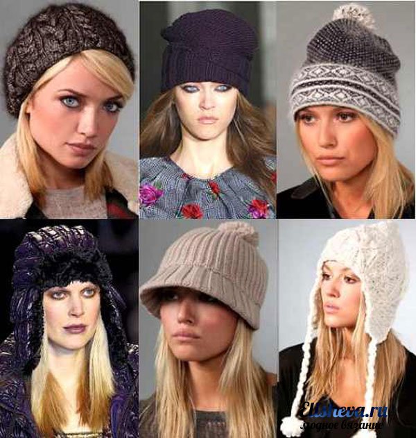 Модные вязаные шапки 2012-2013