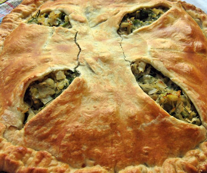 Пирог с капустой рецепт с фото