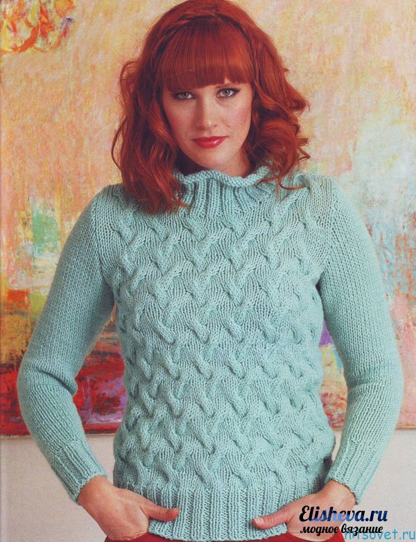 Пуловер от Lea Petaja вязаный спицами