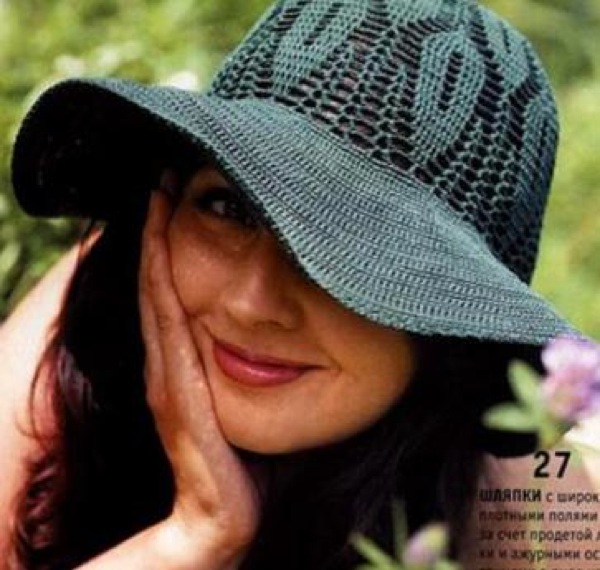 Шляпы крючком для женщин – 12 моделей