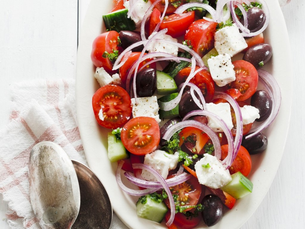 Классический греческий салат. Рецепт