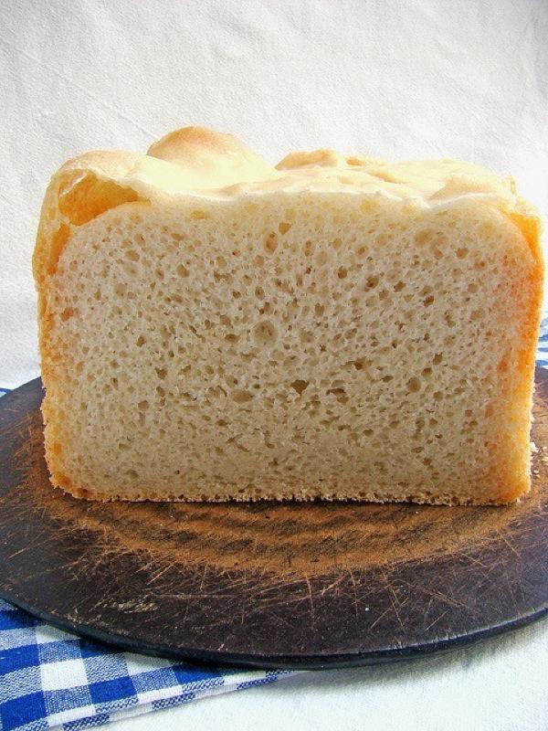 Хлеб без дрожжей, выпеченный в хлебопечке. Рецепт