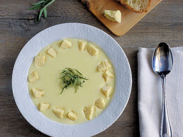 Картофельно-сырный суп. Рецепт с фото