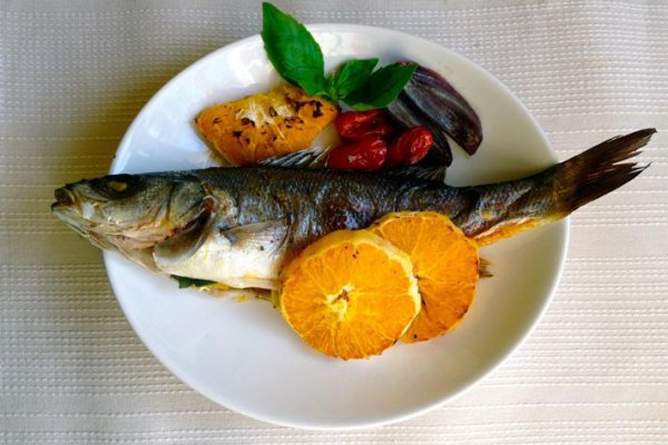 Запечённая рыба с апельсинами в духовке. Рецепт с фото