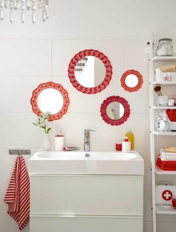 Ажурные зеркала – украшение для ванной комнаты своими руками