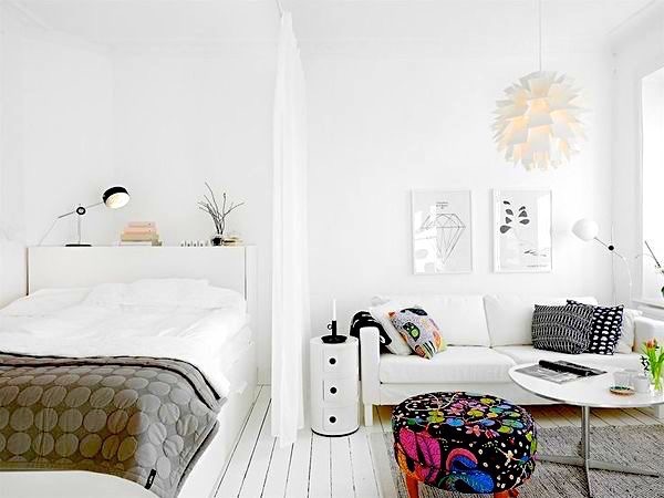 Учимся отделять зону спальни в квартире-студии - просто, стильно и комфортно