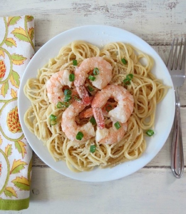 Спагетти с креветками и фисташками, пошаговый рецепт с фото