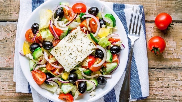 Настоящий греческий салат, пошаговый рецепт