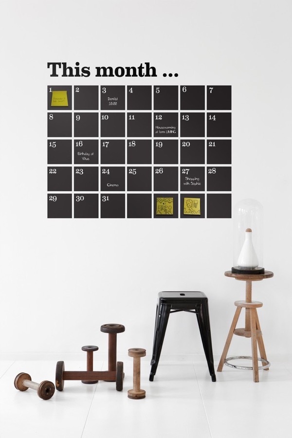 Настенный календарь: идеи в фото