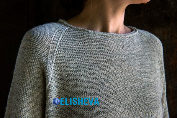 Женский пуловер реглан спицами с описанием от Лоры Лэйп